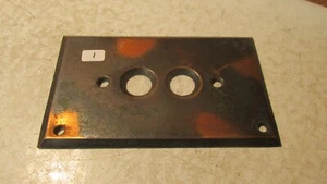 Antique Perkins Cast Coppertone Push Button Light Switch Plate  No. 1 - Picture 1 of 1