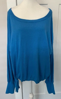 LILLY PULITZER Mujer SUÉTER Manga Larga AZUL Corbatas Delanteras Talla XXL Foto 1 de 4