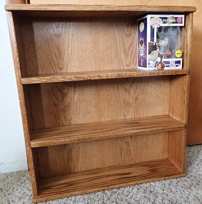 holds 12 funko pop action figures oak display case plexiglass front made in usa