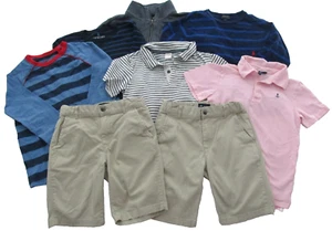 8 Piece Lot Boys Size 8 Small Preppy Shirts Clothing- Crewcuts, Janie & Jack etc - Picture 1 of 17