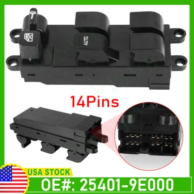 Interruptor de puerta Master Power Window para Nissan Frontier doble cabina 1998-2004 Foto 1 de 4