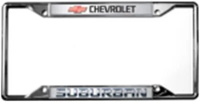Chevrolet Suburban Logo License Plate Frame - Image 1 of 2