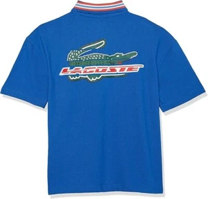 Lacoste Boys Front/Back Graphic Design Polo, Size 12 - Picture 1 of 6