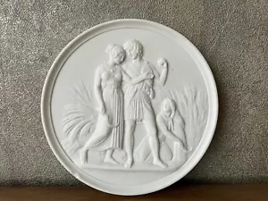 BING & GRÖNDAHL B&G ANTIGUO RELIEVE DE PARED PLACA PORCELANA THORVALDSEN VERANO  - Imagen 1 de 16