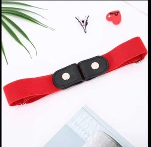 Buckle Free Elastic Invisible Waist Belt for Jeans No Bulge Hassle Men Women - Picture 1 of 19
