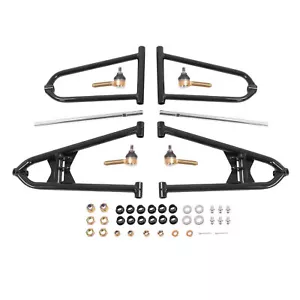 Fully Adjustable Front A Arms +2 +1 For Yamaha Raptor 700 700R 2006-2017 Chrome - Picture 1 of 15