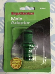 Male Adapter SHF40 Connects Two Hoses Usable With Hozelock SUPAGARDEN - Picture 1 of 4