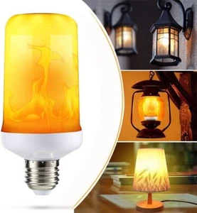 Lampadina Effetto Fiamma E27 Lampada LED 7W Fuoco Movimento 3 Effetti Diversi PV - Foto 1 di 6