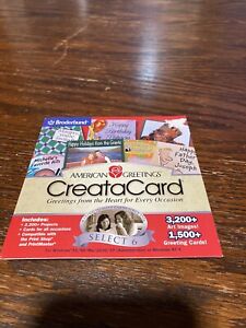 American Greetings CreataCard PC CD-Rom Windows 95-XP Broderbund 2002