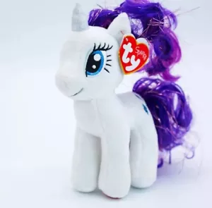 Portachiavi Keychain Ty My Little Pony Sparkle 10cm nuovo bianco e viola - Imagen 1 de 2