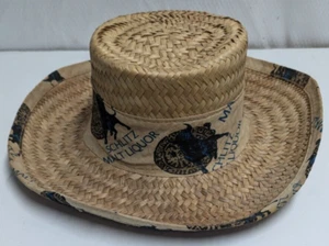 Sombrero de paja Schlitz malt licor cerveza - Imagen 1 de 10