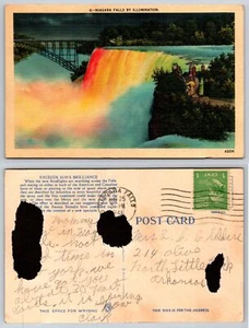 Postal de colección - Cataratas del Niágara por iluminación - Imagen 1 de 1