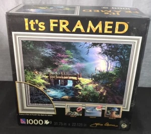 new It's FRAMED 1000 Piece Jigsaw Puzzle - 31.75" x 22.125" New in box - Picture 1 of 2