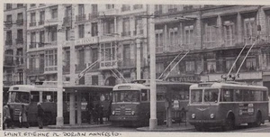 1983  --  TROLLEYBUS PLACE DORIAN A  SAINT ETIENNE   ANNEES 70   3F136 - Picture 1 of 1