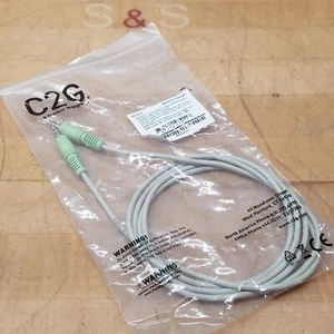 C2G 27411 Audio Cable, 6 Feet, Mini Phone Audio To Male - NEW - Picture 1 of 4