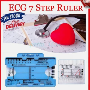 ECG/EKG 7 Step Ruler Card For ECG/EKG Interpretation,Portable ECG EKG Card Tool - Picture 1 of 14