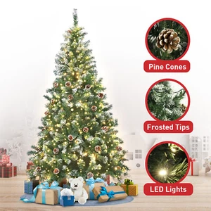 Christabelle Pre-Lit LED Christmas Tree with Pine Cones - Picture 1 of 1