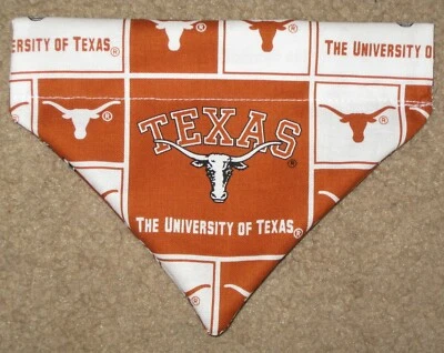 Бандана для собак University of Texas Longhorns — 4 дизайна — 5 размеров XS-XL - Изображение 1 из 4