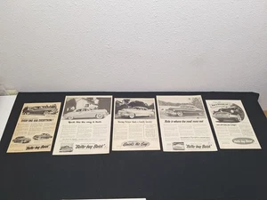 5 Vintage 1950 BUICK ADS Original Print Ad Literature - Picture 1 of 6