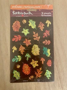 Stickety-Doo-Da Stickers Foil Leaves Fall 4 SHEETS NEW YOU CHOOSE QUANTITY - Picture 1 of 2