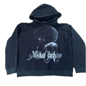 Michael Jackson Hoodie Youth Kids Small Black Pullover Jackson 5 VTG Graphic - Picture 1 of 9