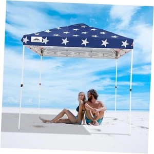 8x8 Pop Up Canopy Tent Instant Outdoor Canopy Easy Set Up 8x8 ft American Flag - Picture 1 of 7