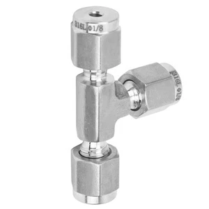 Compression Ferrule Connector Equal Diameter Tee 316 Stainless Steel Die For GAW - Picture 1 of 12