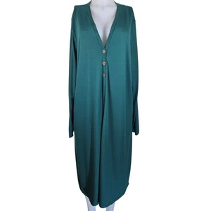 Cárdigan para mujer Lane Bryant Hunter verde abierto o con botones 22/24 - Imagen 1 de 5