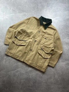 Vintage 90s Filson Style 62 Hunting Jacket USA Made Size 44 Wool Collar Workwear - Picture 1 of 14