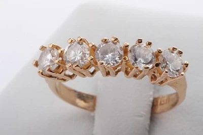 Kristall Ring 22k Karat Gelbgold  Gr51 16,2mm - - Bild 1 von 4