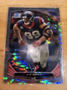 2014 Bowman Chrome Silver Pulsar Refractor J.J. Watt 118/271 Houston Texans - Picture 1 of 2