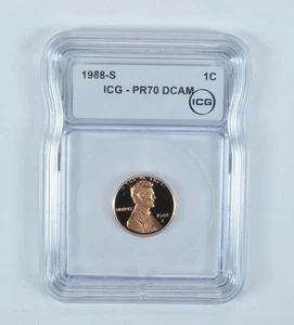 1988-S Lincoln Memorial Cent PR70 DCAM ICG *0445 - Picture 1 of 5