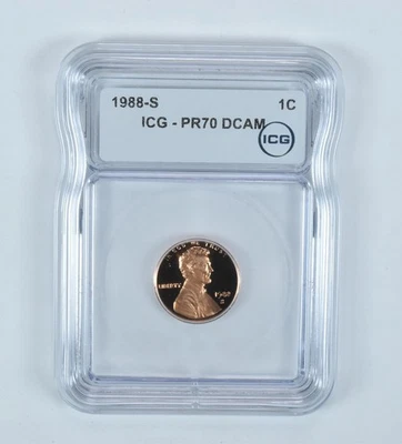 1988-S Lincoln Memorial Cent PR70 DCAM ICG *0445 - Image 1 of 4