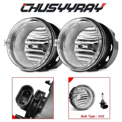 Clear Lens Pair Bumper Fog Lights Lamps For Dodge Grand Caravan 2005-2008 - Image 1 of 4