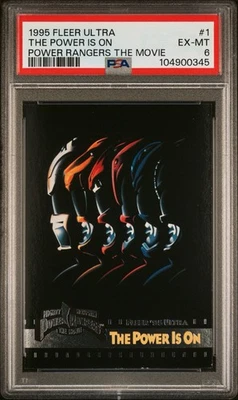 1995 Fleer Ultra Power Rangers Movie Card #1 The Power Is On PSA Graded - Image 1 of 2