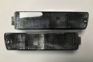New smoked black front bumper turn signal Indicator set for Golf Jetta MK2 - Picture 1 of 1