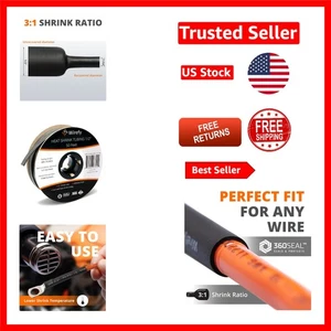 Professioneller 50 Fuß Schrumpfschlauch - 1/2 Zoll | Geeignet für raue Bedingungen - Bild 1 von 8