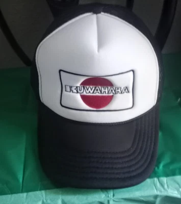 Gorra Kuwahara BMX Trucker blanca y negra importación Japón sistema operativo ciclismo - Imagen 1 de 4
