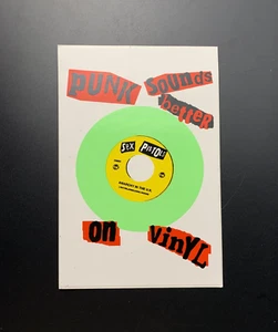 LARGE VINTAGE SEX PISTOLS on vinyl PUNK ANARCHY UK SID sticker decal - Picture 1 of 6