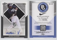 2016 Leaf Perfect Game National Showcase Black /50 Nelson Velazquez #BA-087 Auto