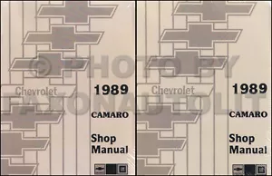 1989 Chevy Camaro Negozio Manuale 89 Iroc-Z Rs Chevrolet Repair Servizio Libro - Foto 1 di 2