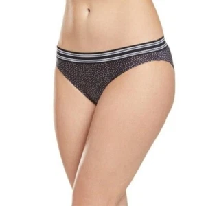 Next Bikinihose Damen L schwarz weiß Stardust Sterne breiter Bund Schwimmen Neu mit Etikett - Bild 1 von 8