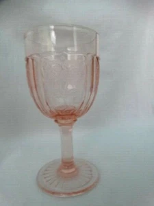 Anchor Hocking Pink Depression Glas Mayfair 3oz Weinglas - Bild 1 von 8