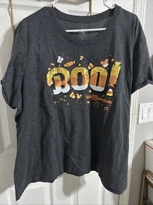 Walt Disney World Parks Halloween Pailletten Shirt Damen 3x Neu Boo To You - Bild 1 von 2