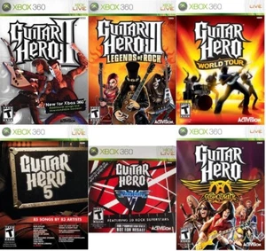 6 Brand New Factory Sealed Guitar Hero Games for Xbox 360 RARE GH II III 4 5 - Picture 1 of 7