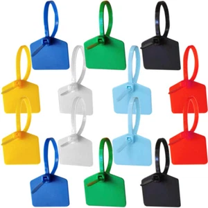 120 Pcs Nylon Cable Tie Zip Ties Tags Labels Cord Identification - Afbeelding 1 van 12