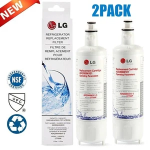 2 PACK LT700P Fit LG LT700P ADQ36006101 Refrigerator Water Filter New US Stock - Picture 1 of 13