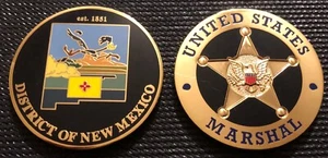 US Marshals Service FirstGEN DofNM roadrunner gold version challenge coin - Picture 1 of 3