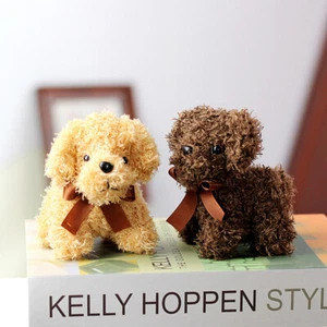 Puppy Plush Toy Teddy Dog Pendant Soft Stuffed Doll Toy Keychain Backpack Decor - Picture 1 of 16