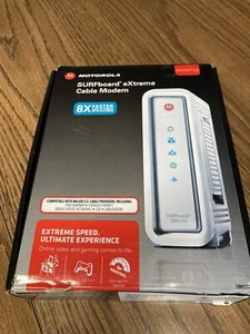 Motorola SURFboard eXtreme Cable Modem SB6141 343 Mbps 3.0 DOCSIS Gigabit White - Picture 1 of 9